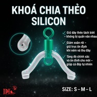 (BAG of 5) Anti-tangle silicone card splitter with lock number 8 and lock number 9 - Dai Hanh Fishin