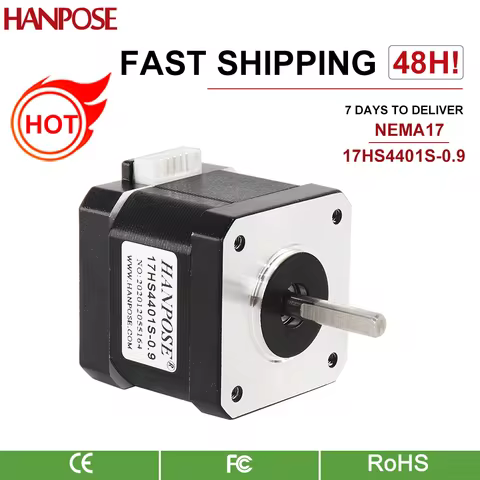 hanpose 4-lead Nema17 Stepper Motor 42 motor 1.5A 40N.CM 65oz.in for 3D printer CNC XYZ 17HS4401S 0.