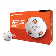 11GOLF - ลูกกอล์ฟ 5 ชั้น 1 กล่อง 12 ลูก (แพ็คเก็จใหม่) TaylorMade TP5 PIX Golf Balls - 1200102374484