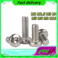 M2M3M4M5M6M8M10M12 Round Head Torx Anti-Theft Screw With Needle 304 Stainless Steel Bolt