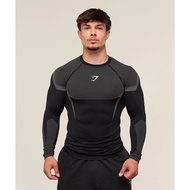 Gymshark Men's Fitness T-Shirt Sports Running Breathable Stretch Basketball Training Bottoming Shirt