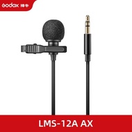 Godox LMS-12A AX AXL Microphone Photography Omnidirectional Lavalier Microphone Compantible with Wir