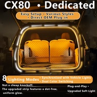 Mazda CX80 Special Car Trunk LED Light Strip Auto Induction 12V Non-destructive Easy Install Plug an