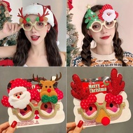 Christmas Glasses Frame Female Influencer Funny Elk Glasses Funny Photo Dress Up