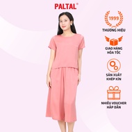 PALTAL women's outfit Set with short sleeves made of beauty silk - 24 year brand - 584p 7034