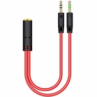 QUEEN MP4 MP3 2 in 1 AUX Adapter Jack Stereo Y Splitter Cable 3.5mm Audio Cable Male To Female