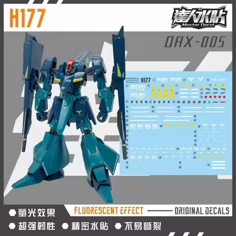 In Stock MASTER H177 HG ORX-005 Gaplant High Definition Fluorescent Water Slide Decal Mech Model