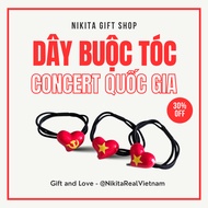 Patriotic hair tie - HANOI EXPRESS - Real photos + Gift
