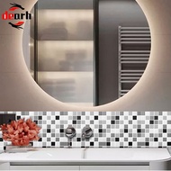 {DRHT} 3D Self-Adhesive Kitchen Wall Tiles Stickers Bathroom Mosaic Stickers Peel Stick