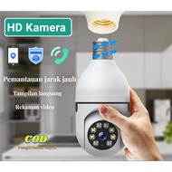 Kamera CCTV 2MP WiFi Pintar V380 Kamera Keamanan Berbentuk Bola Lampu