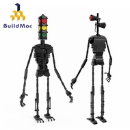 BuildMOC Siren Head horror legend model traffic light Siren Head figure robot Building Blocks toys g