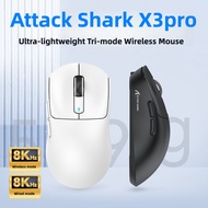 Attack Shark X3PRO Mouse Lightweight E-sports Three-mode 8K Three-mode Wireless Mouse 8K PAW3395 Blu