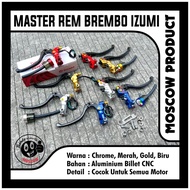 IZUMI BREMBO BRAKE MASTER 1 TUBE BLACK SERIES RCS 19 FOLDING HANDLE RIGHTKiri + BRAKE SWITCH AND MIR