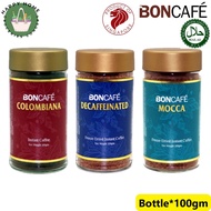Boncafe Instant Freeze Dried Coffee Colombiana / Mocca / Decaffeinated (Bottle*100gm)