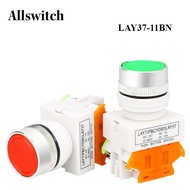 LAY37-11BN Push Button Switch Y090-11BN Silver Contacts Momentary Normally Open/Normally Close 4 Scr