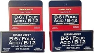 Trader Joe's B-6 / Folic Acid / B-12 Dietary Supplement (200 Tablets - 2 pack)