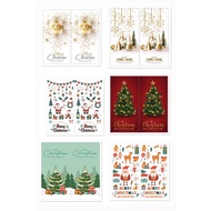 50pcs Christmas Sticker Label 5cm x 10cm for Card Gift Package Wrapping