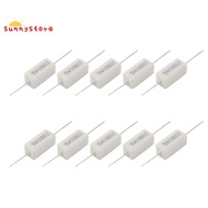 10x Wirewound Ceramic Cement Resistors 100 Ohm 5W Watt 5%