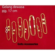 2 Gram Light Gold Adult Bracelet