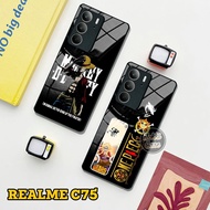 Latest Realme C75 Casing - Realme C75 Glass Softcase - One Piece Luffy Case - Realme C75 Silicone - 