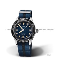 ORIS 0173377474055-0751728 Men's Watch Divers Sixty-Five 36mm Automatic Textile Strap Blue *Original