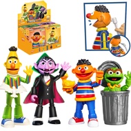 BLOKEES ดั้งเดิม Sesame Street Ernie Count ‌ ‌   Oscar Bert ELMO COOKIE MONSTER อาคารบล็อกของเล่น Ac