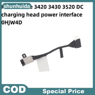 Shunhuida 1/3Pcs For Latitude 3420 3430 3520 Cable NEW Power Jack Cable Power Interface HJW4D 0HJW4D