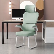 其他品牌 - 辦公室電腦椅 - 白框綠網 + 頭枕 - 弓形腳