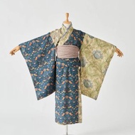 威廉莫里斯兒童浴衣(William Morris)小孩浴衣和服藍色