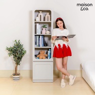 SB Design Square MAISON CO. ตู้สูง ขนาด 50 ซม. รุ่น Solla สีเทาอ่อน (50x40x180 ซม.)