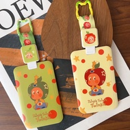 Cute Apple Starman Cartoon Luggage Tag Card Holder