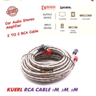 KUERL Car Audio Stereo Amplifier 2 TO 2 RCA Cable | RCA Cable | RCA 0.5M | RCA 1.2M | RCA 2.0M | RCA