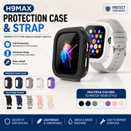 H9 MAX Smart Watch Protection Case & Strap | Silicone Cover | Milanese Magnetic Strap | Cover Pelind