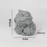 Tượng Tỳ Hưu Bằng Đá Sa Thạch Xanh Dùng Trang Trí Tiểu Cảnh Bonsai Thủy Sinh Bể Bán Cạn Terrarium