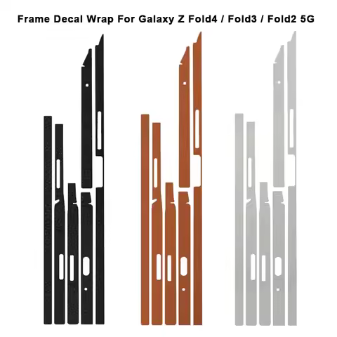 Leather Grain Skins Phone Sides Sticker Frame Film For SAMSUNG Z Fold 7 6 5 Fold 4 3 5G Matte Edge S