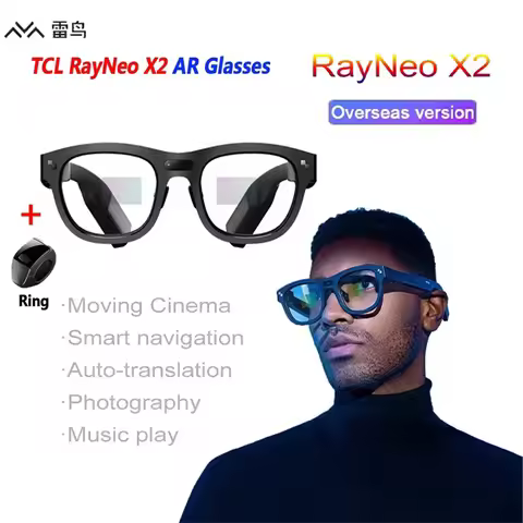 Official supply! TCL RayNeo X2 Smart AR Glasses Full-Color Micro LED Display with Bluetooth Ring