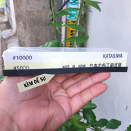 Đá mài dao 2 mặt hiệu KATASIWA nhập khẩu từ Nhật Bản độ mịn 10.000#1.000-Kèm đế su
