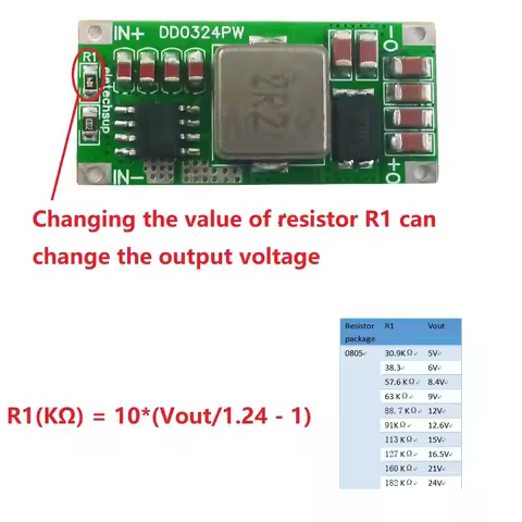 3.7V 4.2V 5V To 8.4V 12.6V 16.8V 21 12V 15V 24V Step-Up Voltage Regulator 8A Mini Size High-power DC