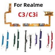 For OPPO Realme C3 C3I Power Volume Side Button Flex Cable Keys button on off Replacement Part