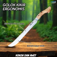 Golok sembelih dan golok kebun baja kikir tajam dan ulet