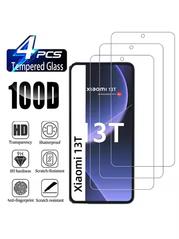 HD Screen Protector For Xiaomi 13T/13T Pro 2/4Pcs 9H Tempered Glass