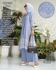 NMR by Namira setelan stelan tunik kulot motif etnik premium