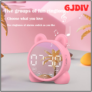 GJDIV Cute Children's Bluetooth Speaker Alarm Clock Children Sleep Bedside Alarm Clock Bedroom Kid Electronic Clock Snooze Alarm Clock IEVJB