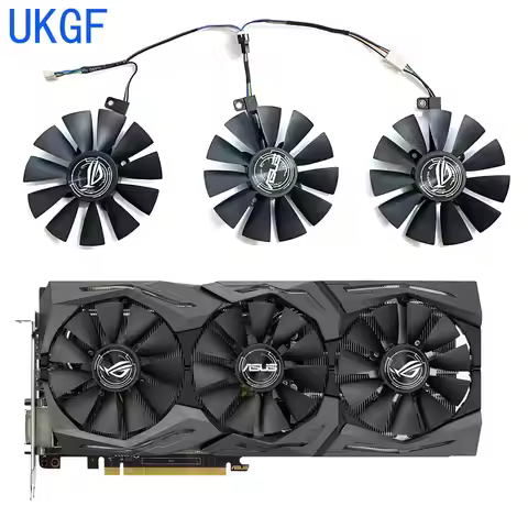 87MM T129215SU 6Pin Replacement For ASUS Strix GTX 1070 OC 1080 1060 1080Ti RX480 GTX1080 Video Card