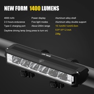 PCycling Bicycle Light Front 2600Lumen Bike Light 8000mAh Waterproof Flashlight USB Charging MTB Roa