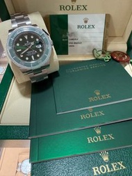 Rolex Submariner 116610LV 綠水鬼綠面（全新未使用 （原廠QR包裝膜）
