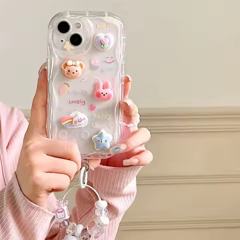 3D Bear Rabbit Cartoon Case For Infinix Hot 60 50 Pro Plus 60i Note 50 50X 50S GT 30 5G Tecno Spark 