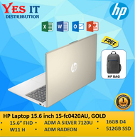 HP 15-FC0420AU / 15-FC0421AU GOLD / SILVER (ATHLON-7120U 8GB RAM 512GB SSD 15.6"FHD W11 H&S) LAPTOP