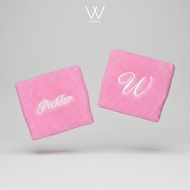 W Gallery Soft Sports Wristband [PINK] for Pickleball (Comfort Fit)