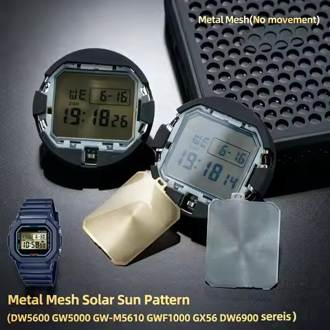 Metal Mesh Solar Sun Pattern For Casio G-SHOCK DW5600 GW5000 GW-M5610 GWF1000 GX56 DW6900 series Rep
